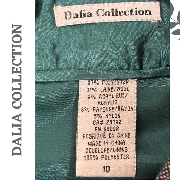 🛍️3/$40 Dalia Collection Grey Wool-Blend Skirt | Lined | Size 10 - Picture 4 of 4